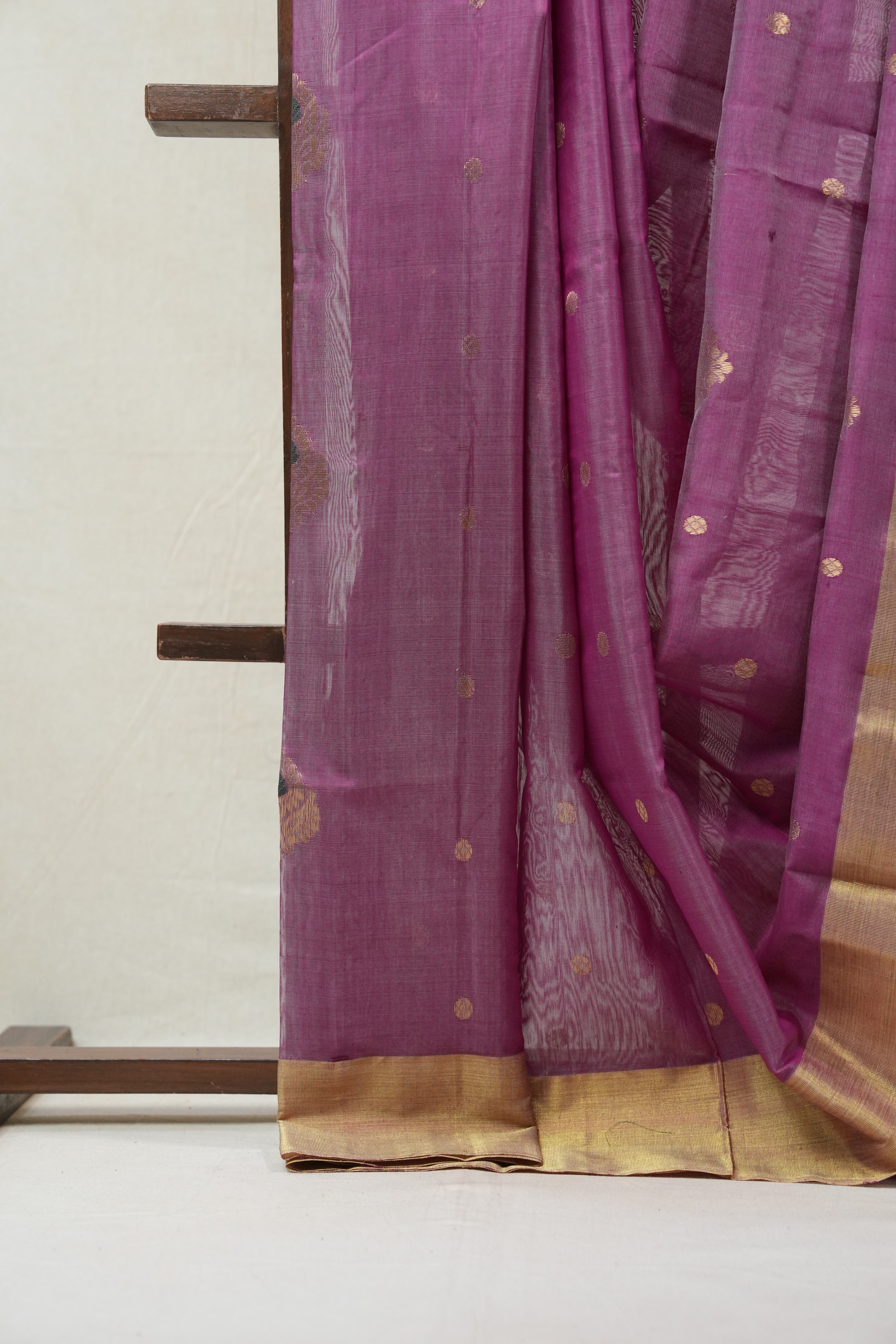 Pink Magenta Chanderi Cotton Silk Saree - SRPMCSS326