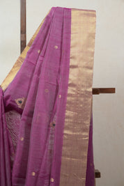 Pink Magenta Chanderi Cotton Silk Saree - SRPMCSS326