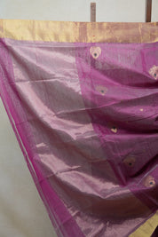 Pink Magenta Chanderi Cotton Silk Saree - SRPMCSS326
