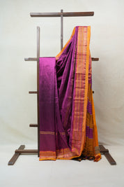 Purple Silk Ilkal Saree - SRPSIS134