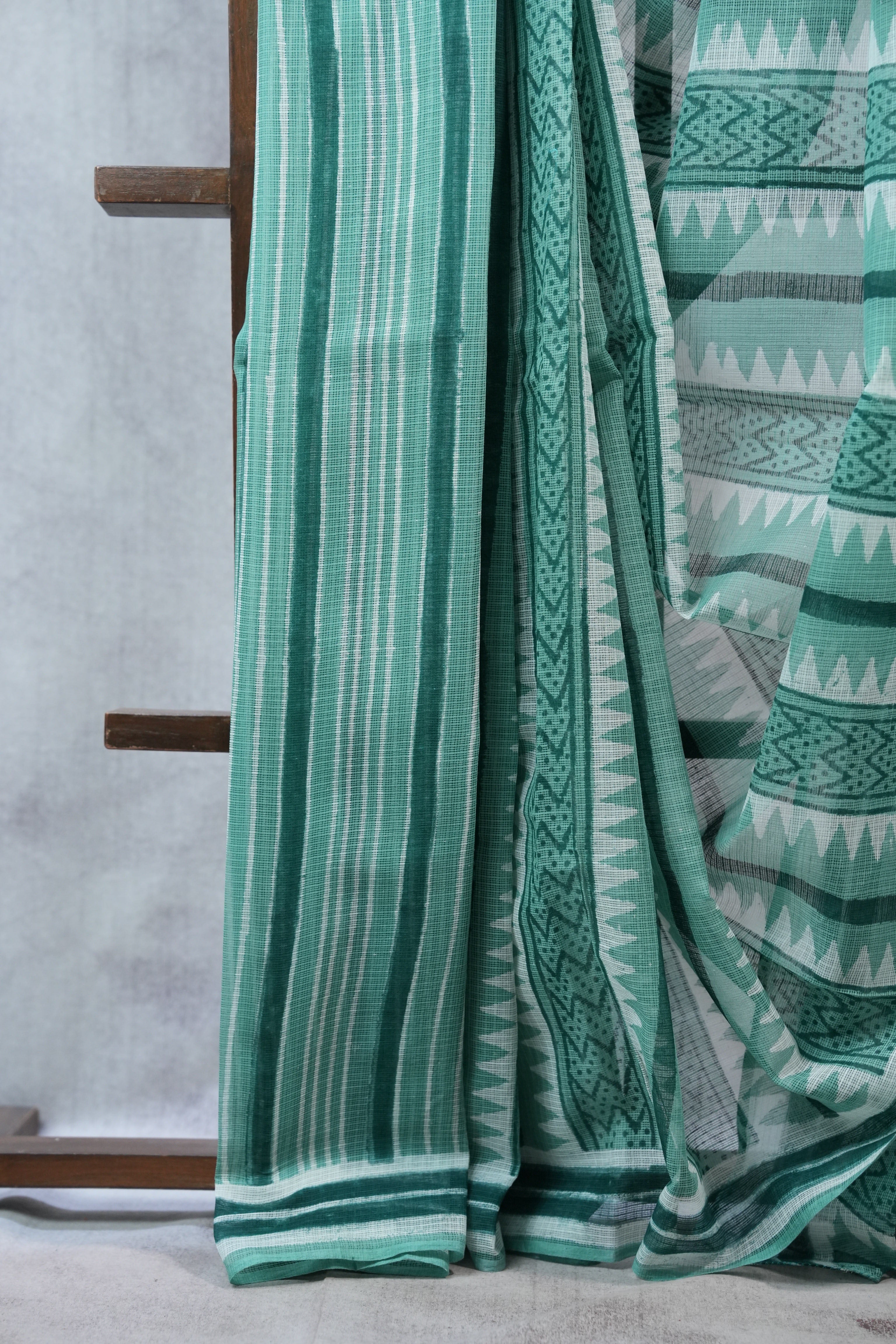 Light Green HBP Kota Doria Saree - SRLGKDS89