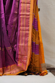 Purple Silk Ilkal Saree - SRPSIS134