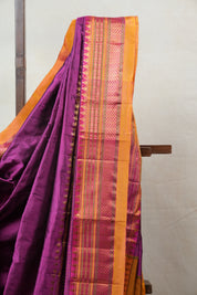 Purple Silk Ilkal Saree - SRPSIS134