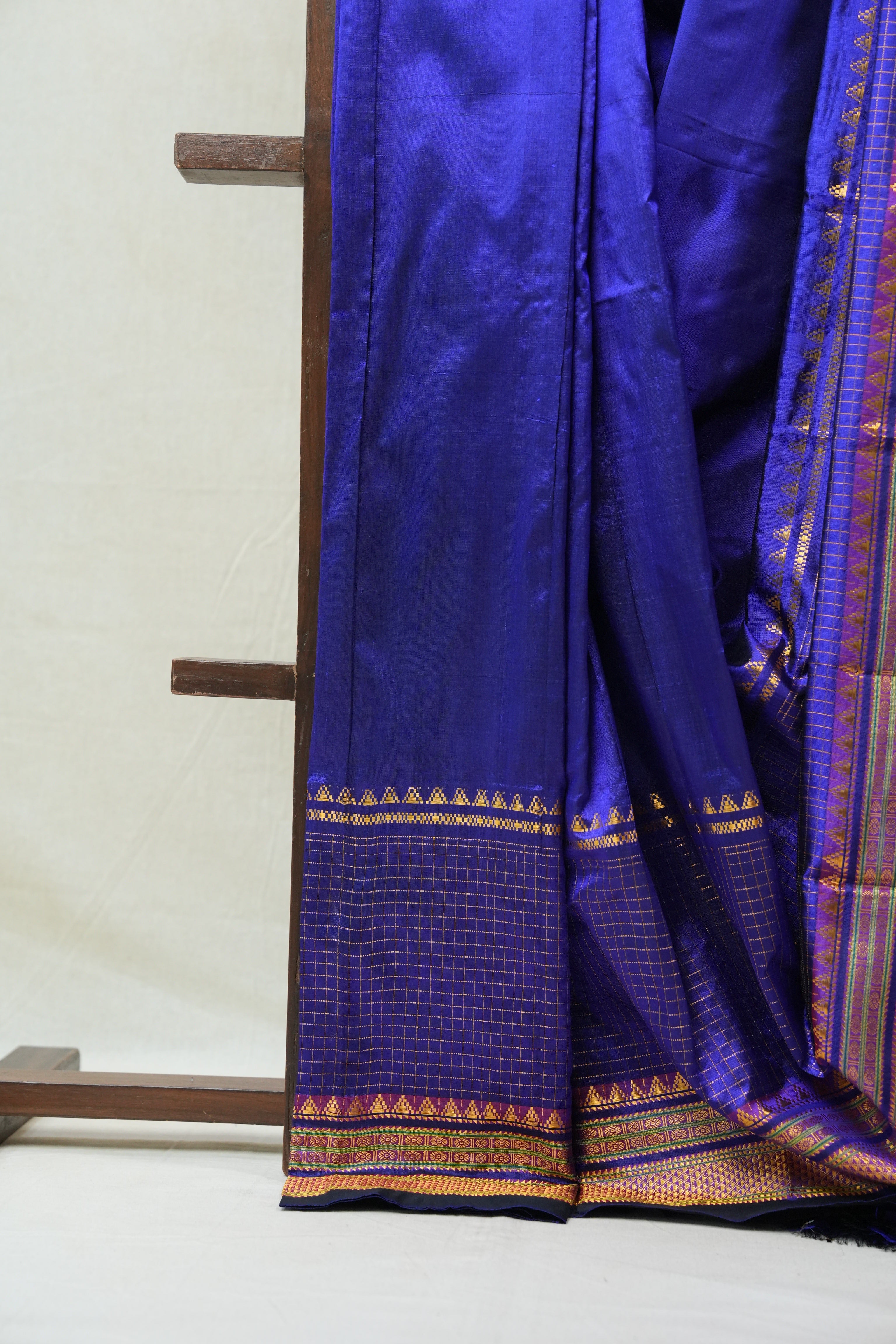 Blue Silk Ilkal Saree - SRBSIS135