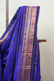 Blue Silk Ilkal Saree - SRBSIS135