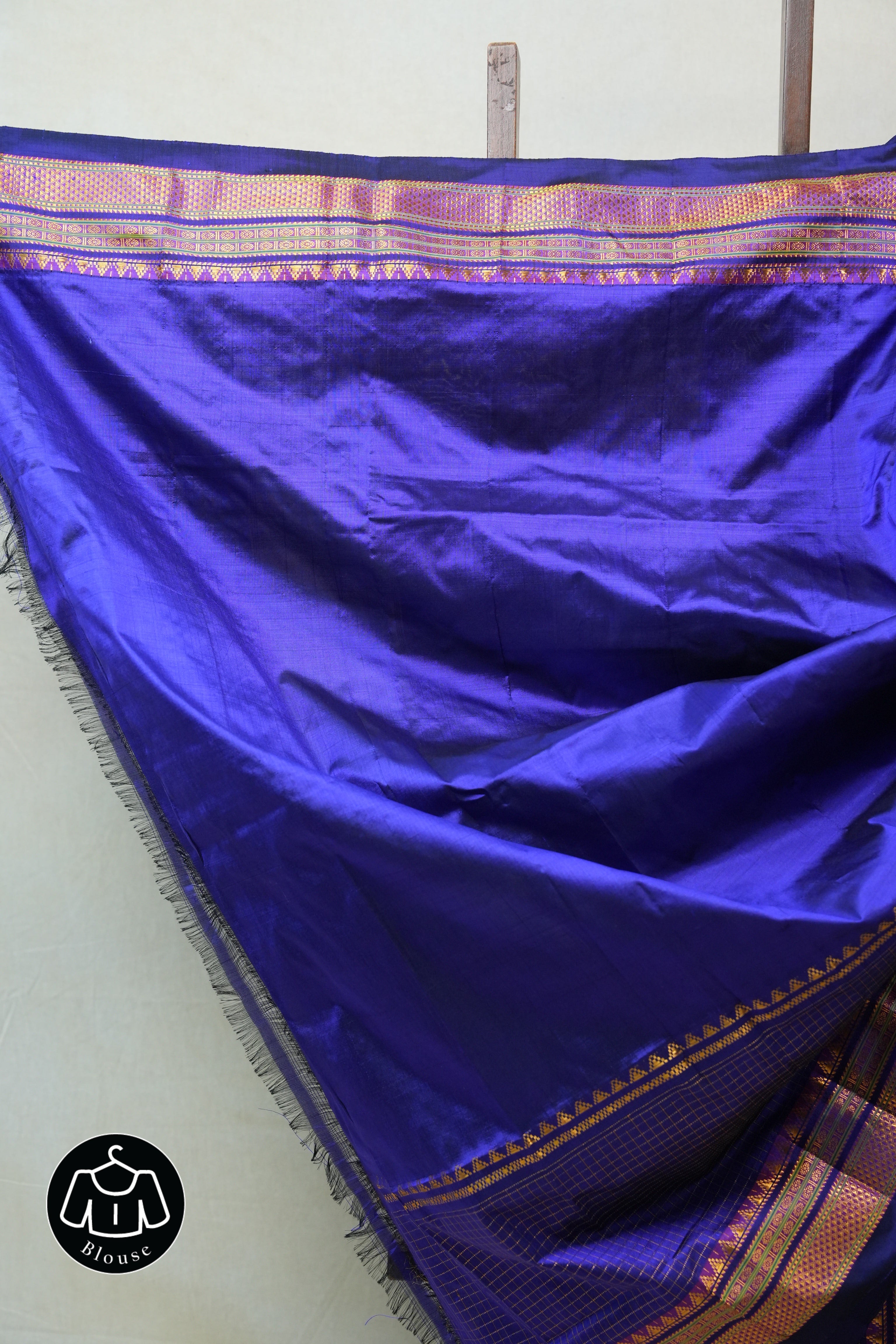 Blue Silk Ilkal Saree - SRBSIS135