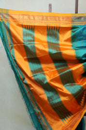 Turquoise Blue Silk Ilkal Saree - SRTBSIS141