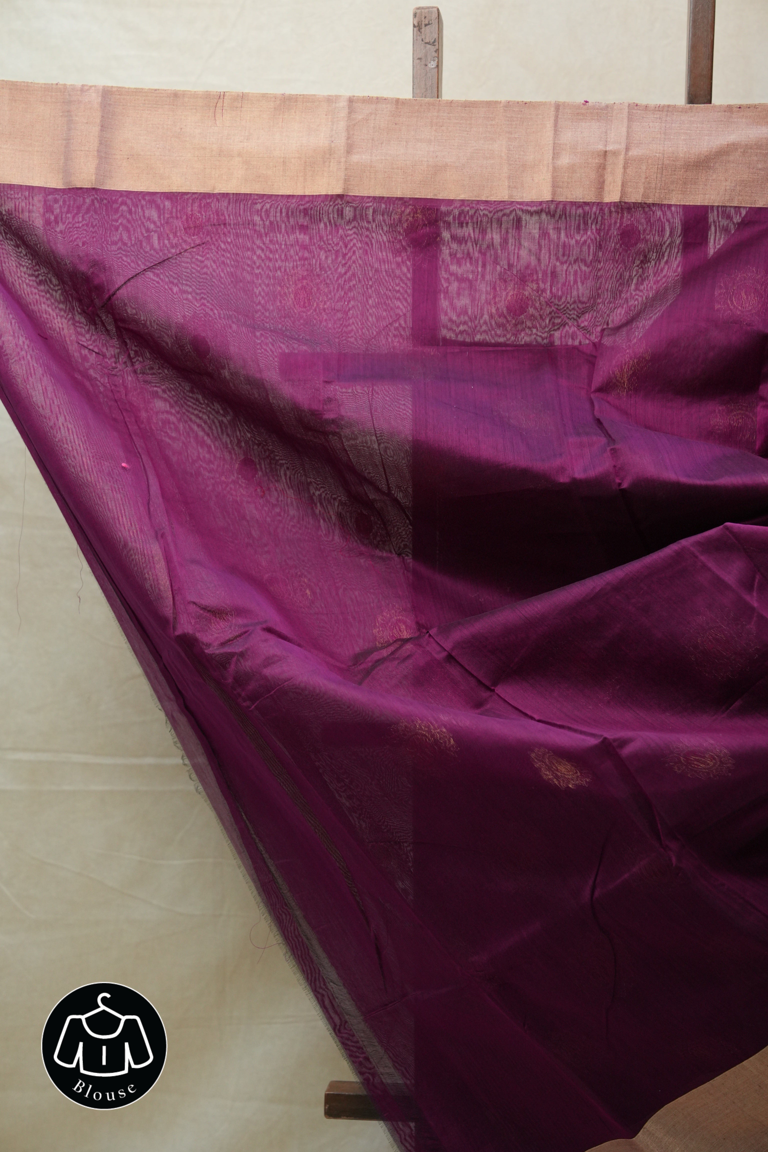 Purple Chanderi Cotton Silk Saree - SRPCSS363