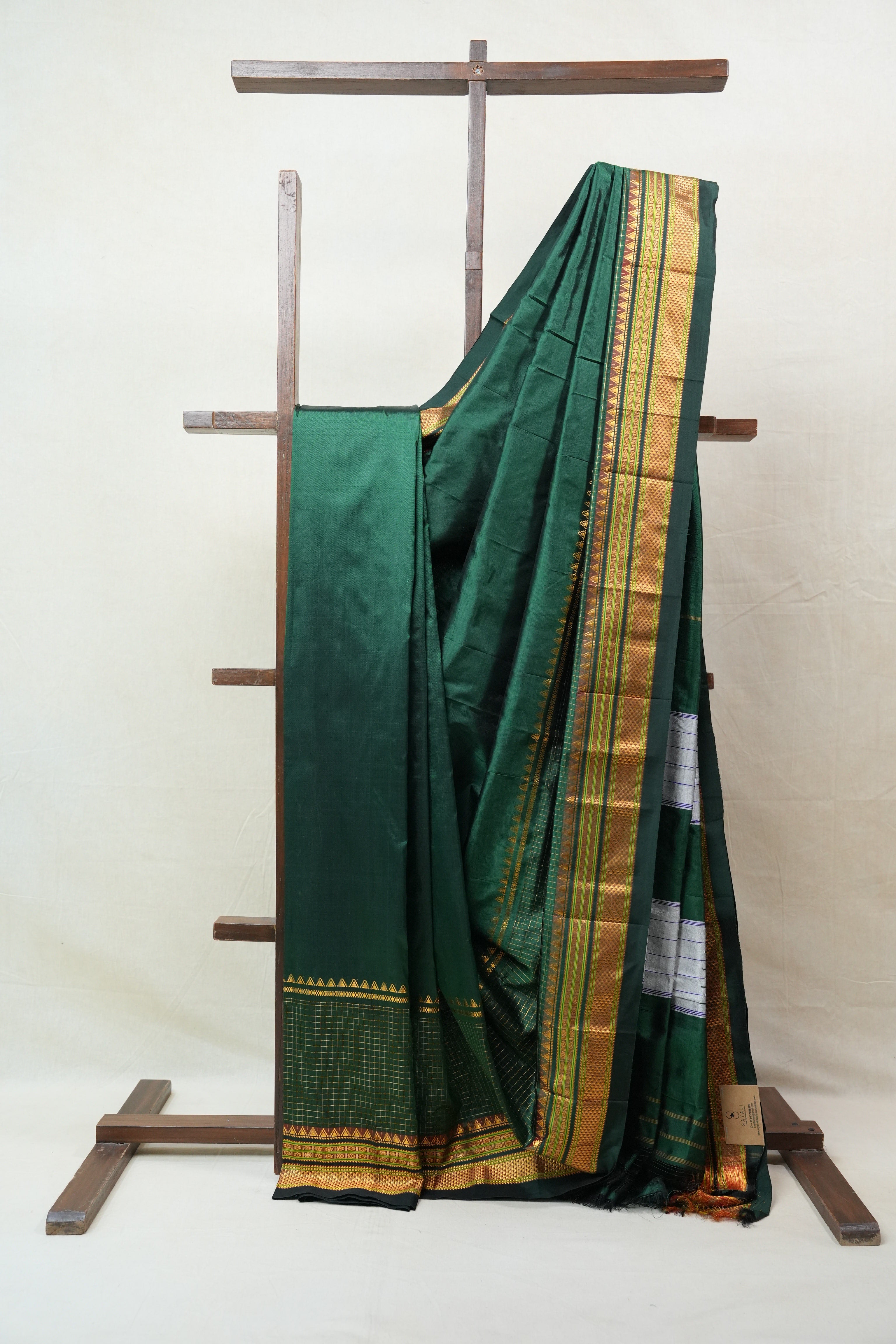 Green Silk Ilkal Saree - SRGSIS136