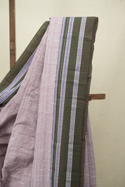 Mauve Cotton IIkal Saree - SRMCIS1093