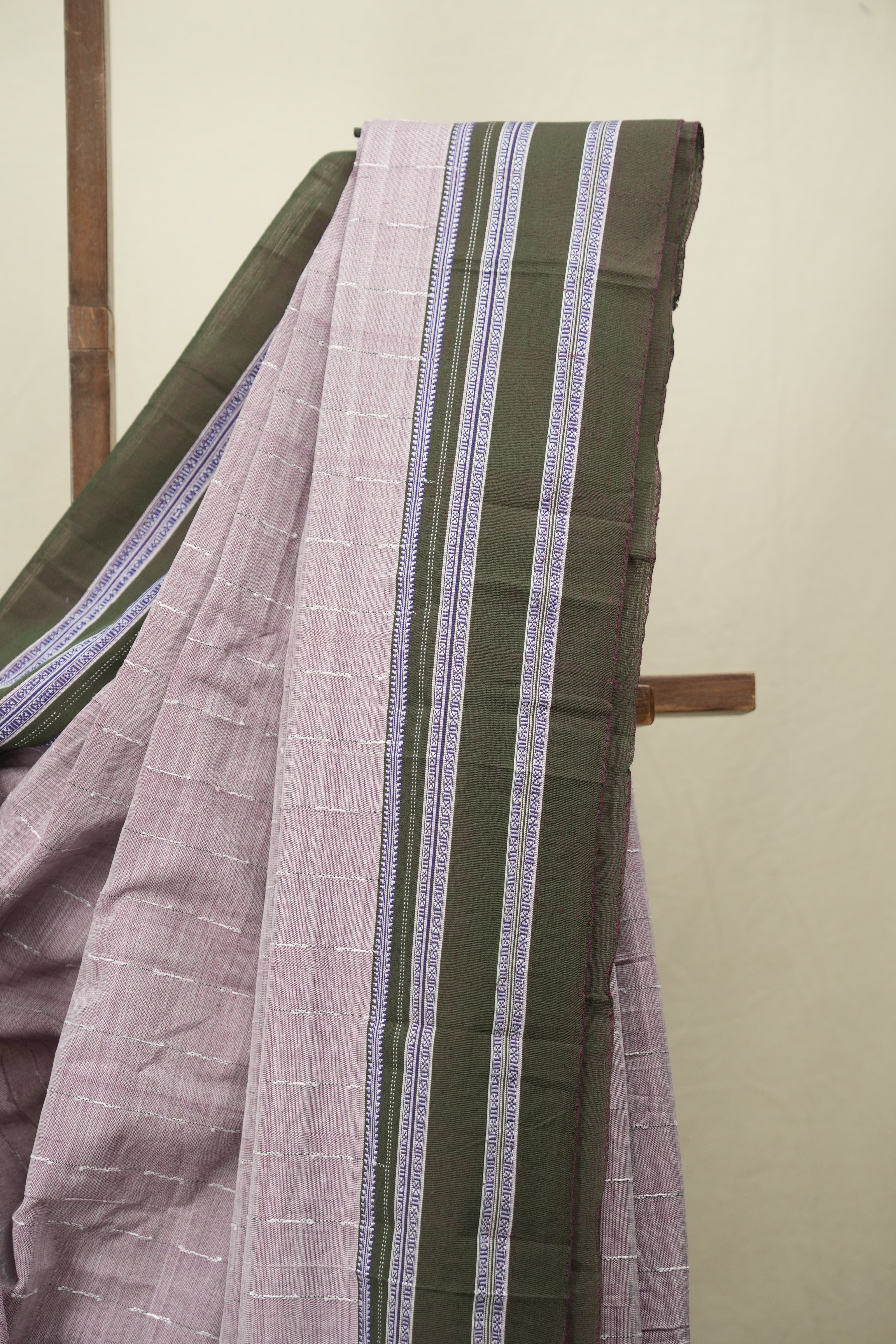 Mauve Cotton IIkal Saree - SRMCIS1093
