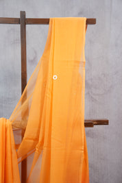 Orange HBP Kota Doria Saree - SROKDS122