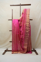 Pink Chanderi Silk Saree - SRPCSS335