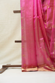 Pink Chanderi Silk Saree - SRPCSS335