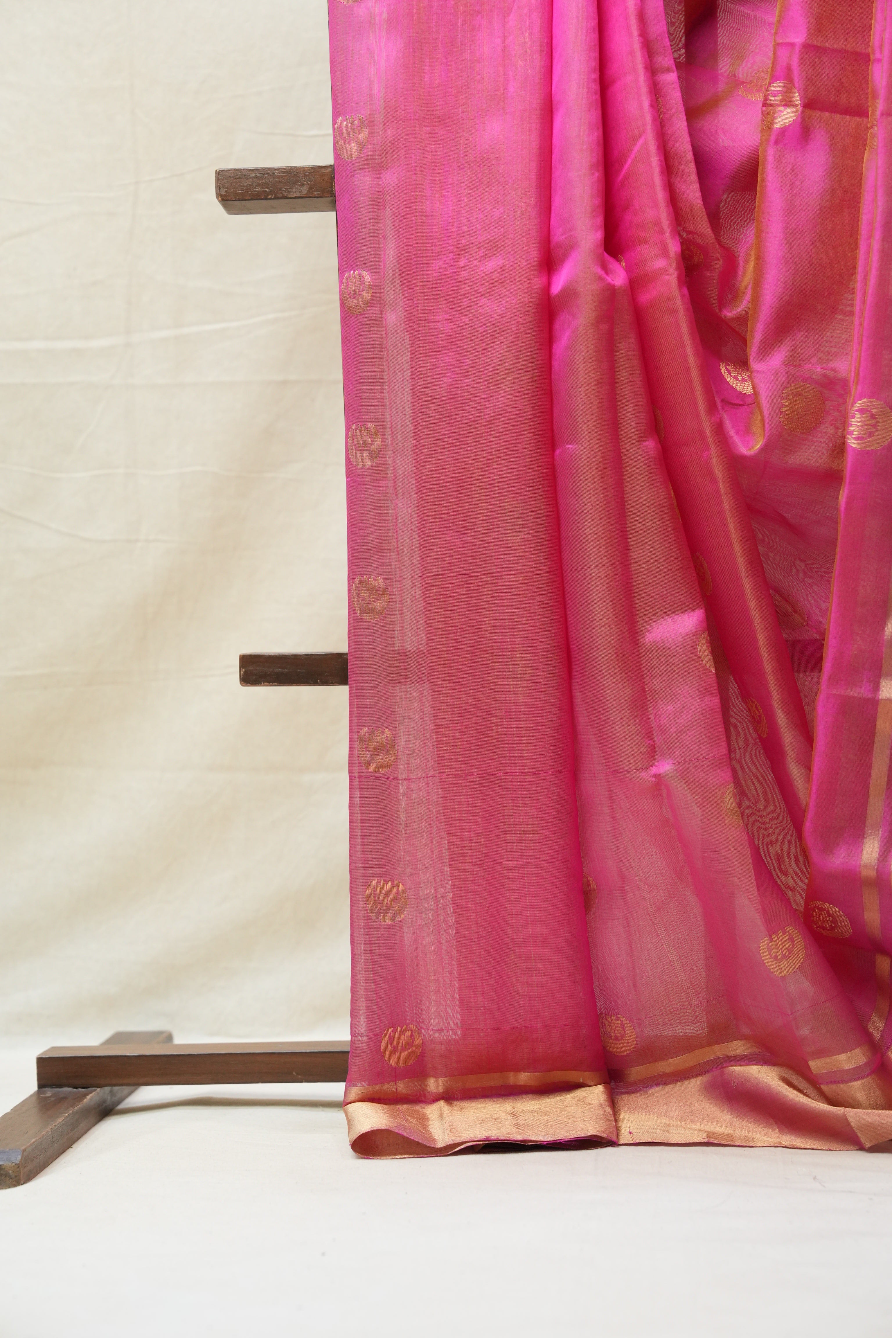 Pink Chanderi Silk Saree - SRPCSS335
