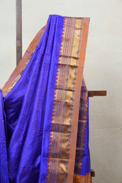 Blue Silk Ilkal Saree - SRBSIS132