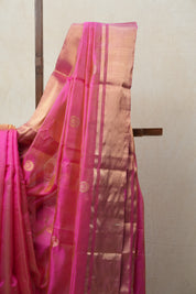Pink Chanderi Silk Saree - SRPCSS335