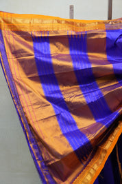 Blue Silk Ilkal Saree - SRBSIS132