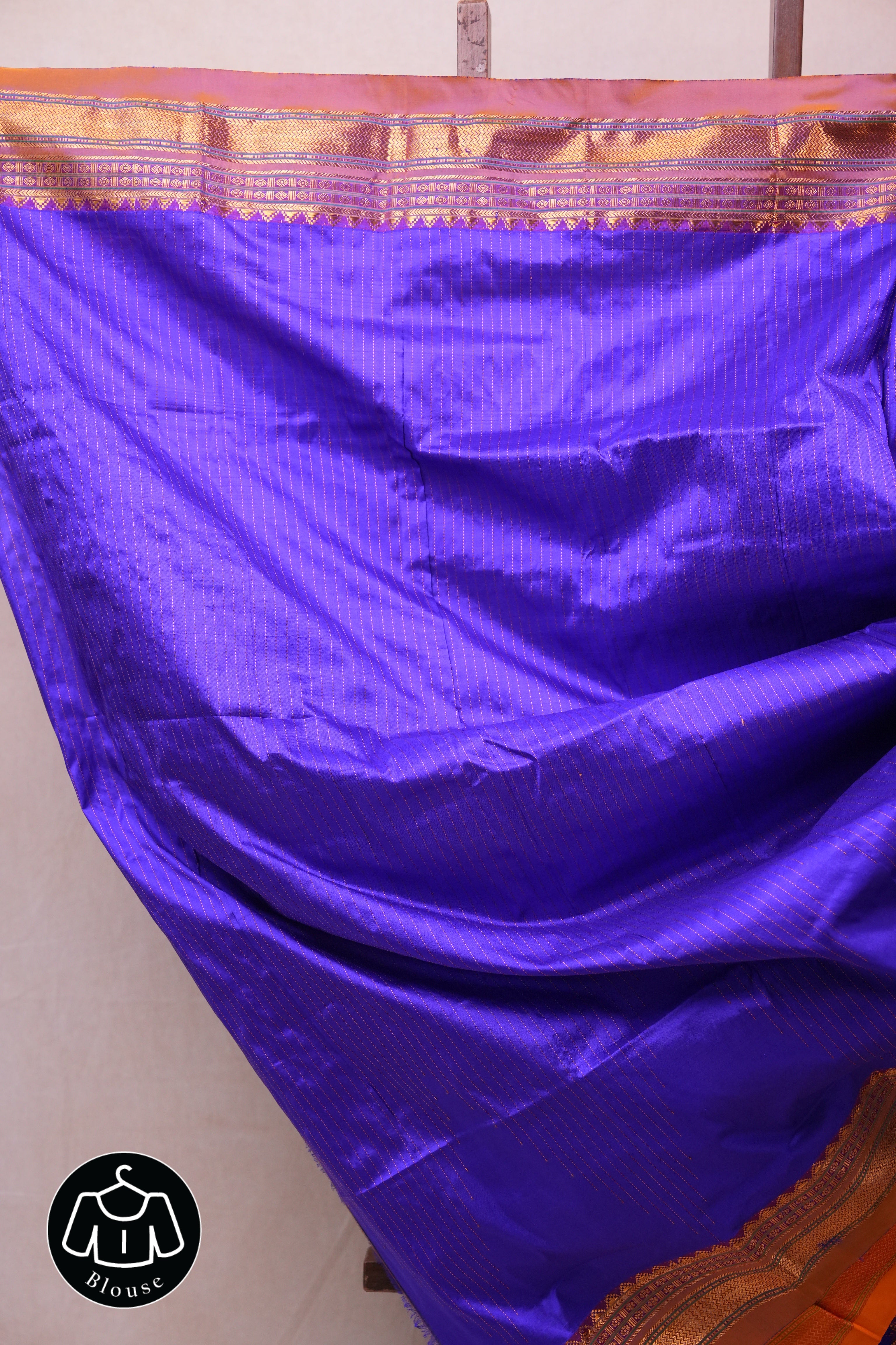 Blue Silk Ilkal Saree - SRBSIS132