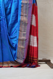 Blue Silk Ilkal Saree - SRBSIS142