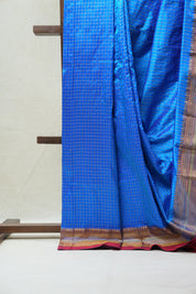Blue Silk Ilkal Saree - SRBSIS142