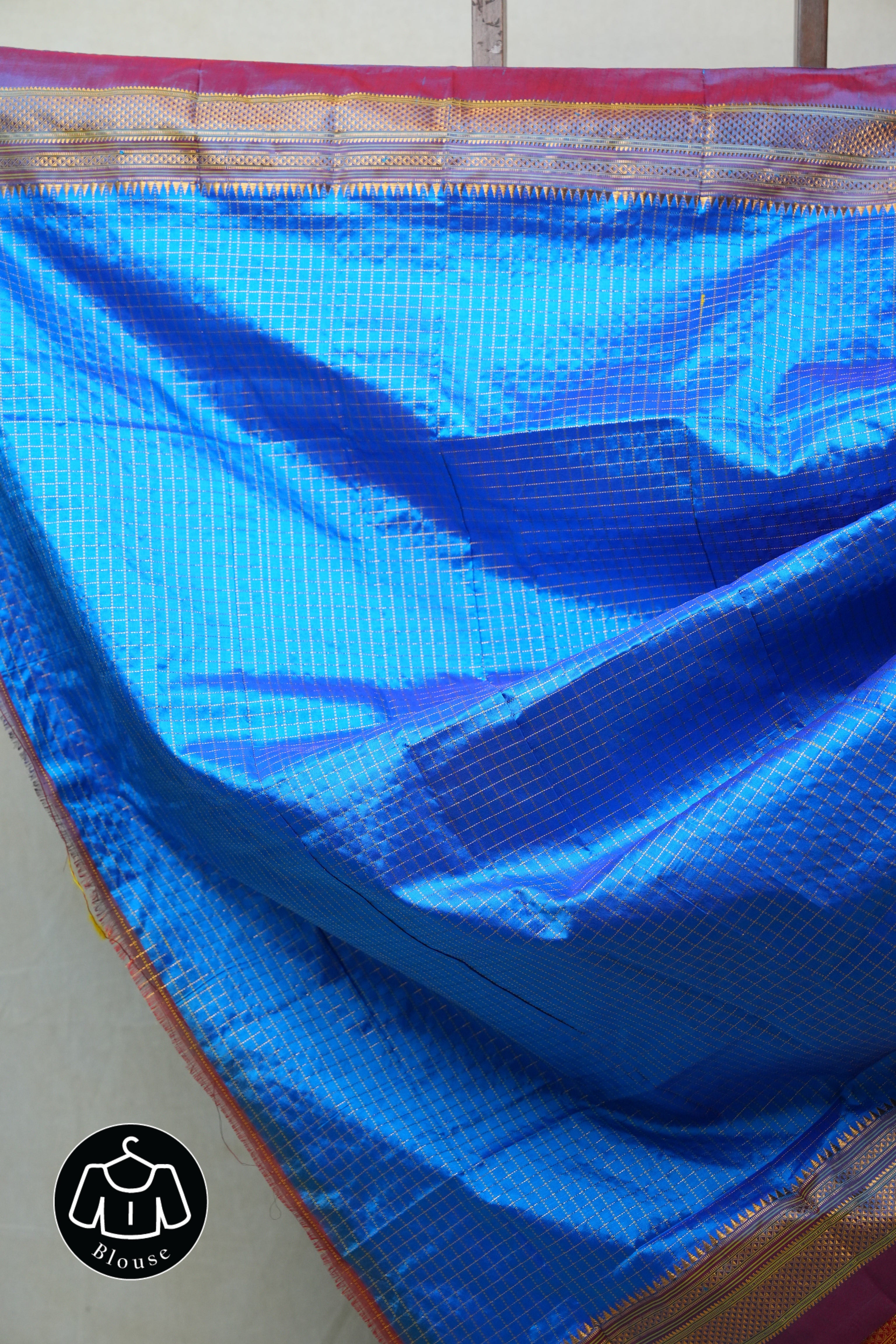 Blue Silk Ilkal Saree - SRBSIS142