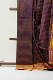 Wine Silk Ilkal Saree - SRWSIS138