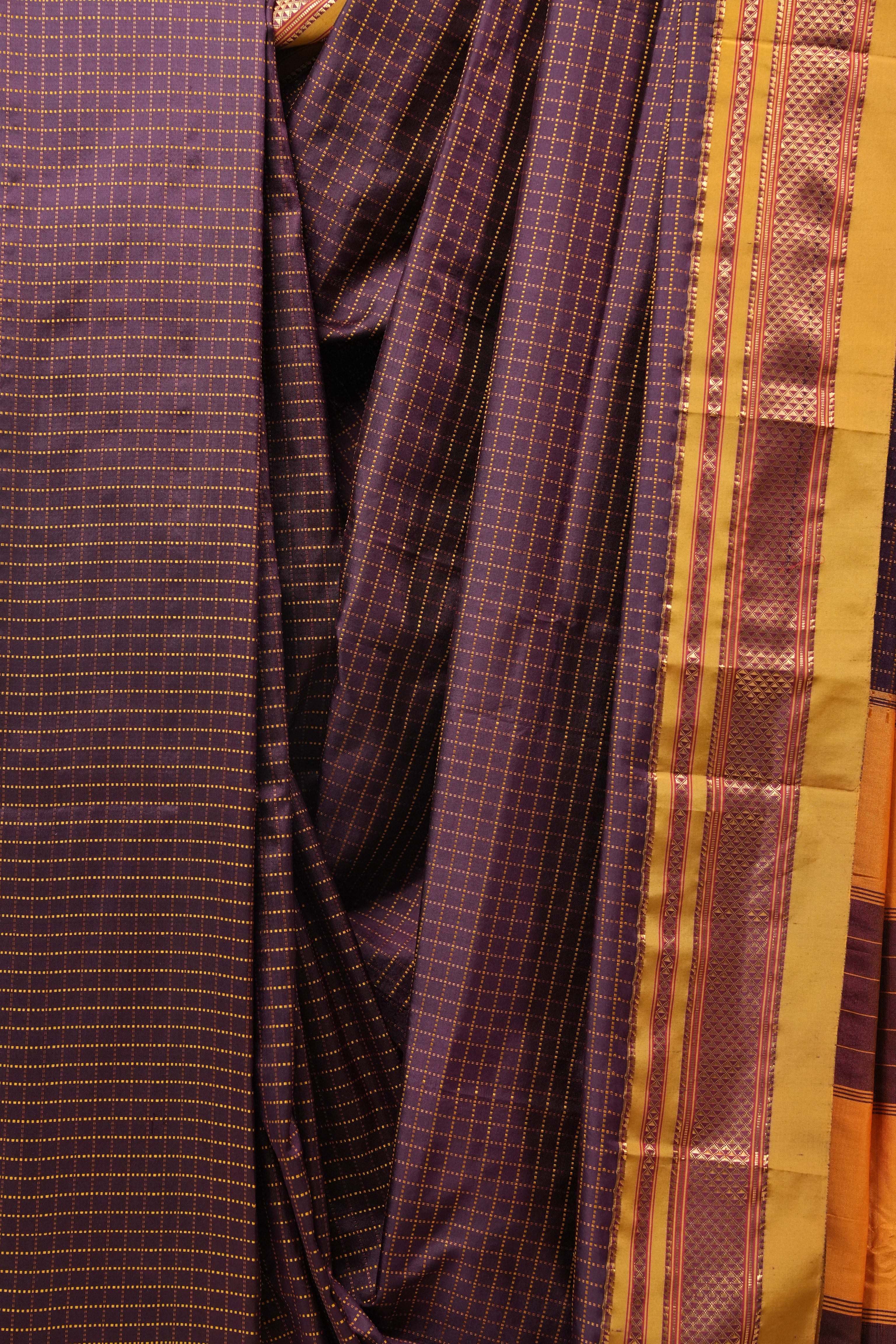 Wine Silk Ilkal Saree - SRWSIS138