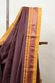 Wine Silk Ilkal Saree - SRWSIS138