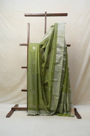 Light Green Chanderi Cotton Silk Saree - SRLGCSS371