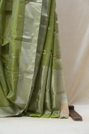Light Green Chanderi Cotton Silk Saree - SRLGCSS371