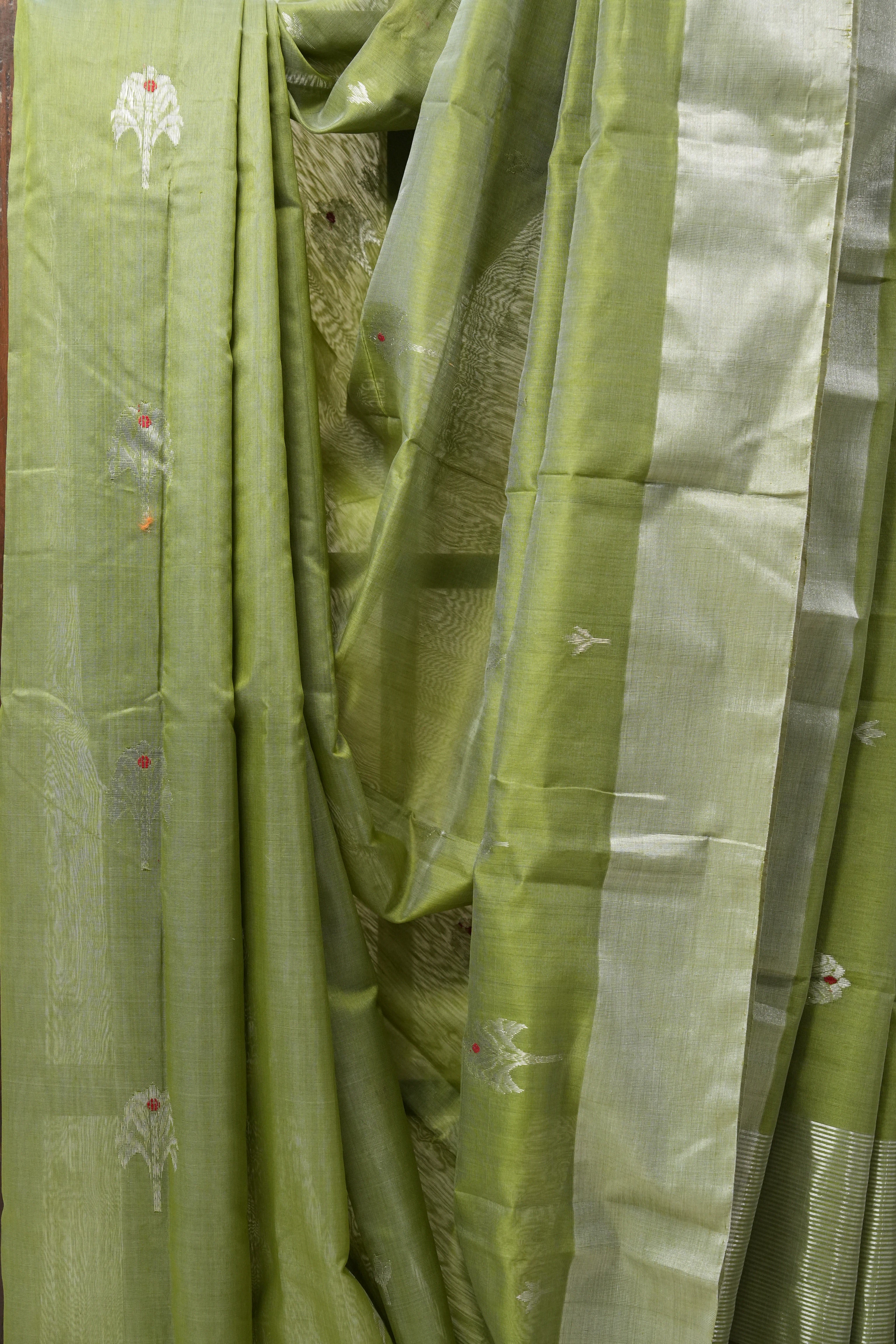 Light Green Chanderi Cotton Silk Saree - SRLGCSS371