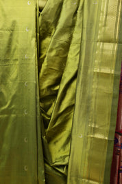 Olive Silk Paithani Saree - SROSPS617