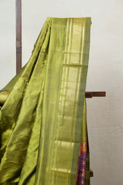 Olive Silk Paithani Saree - SROSPS617