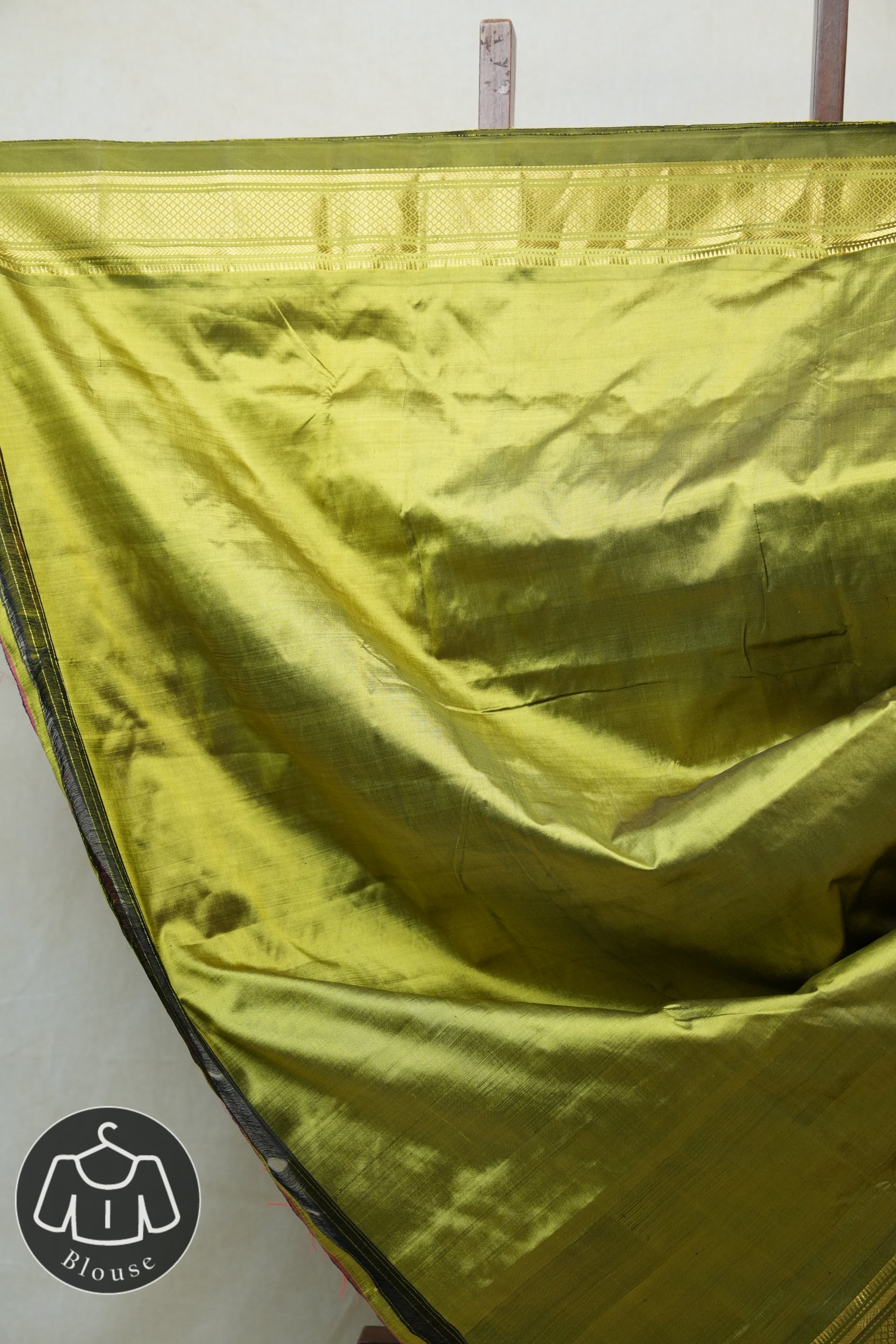 Olive Silk Paithani Saree - SROSPS617