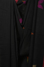 Black Bengal Cotton Jamdani Saree - SRBBCJS261