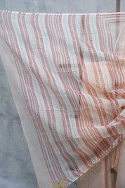 Peach HBP Kota Doria Saree - SRPKDS113