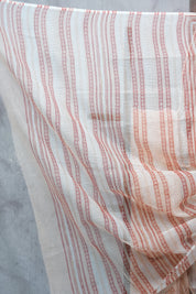 Peach HBP Kota Doria Saree - SRPKDS112