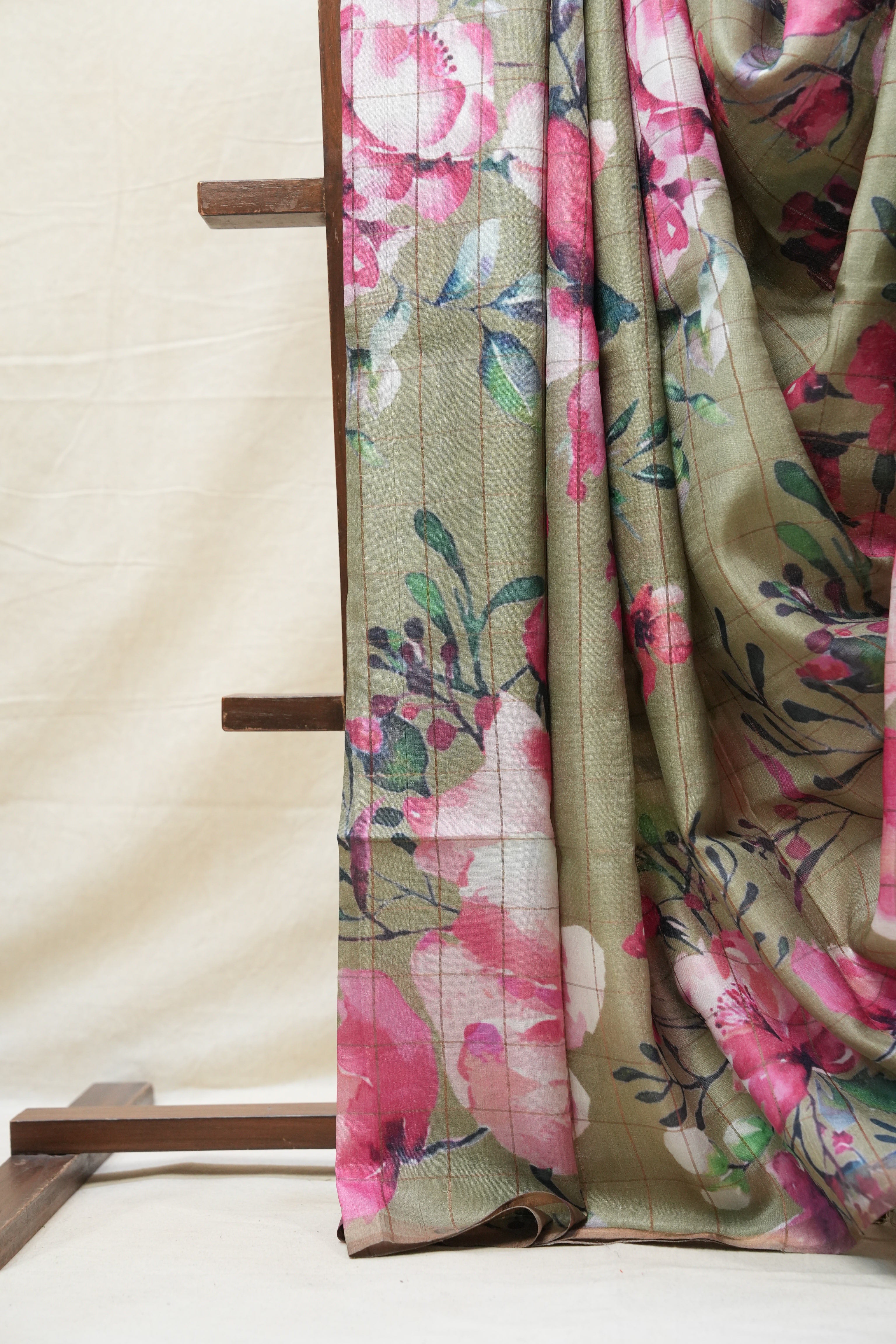 Green Tussar Silk Saree - SRGTSS1354