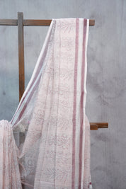 Pastel Pink HBP Kota Doria Saree - SRPPKDS111