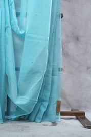 Blue HBP Kota Doria Saree - SRBKDS108
