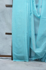 Blue HBP Kota Doria Saree - SRBKDS108