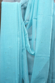 Blue HBP Kota Doria Saree - SRBKDS108