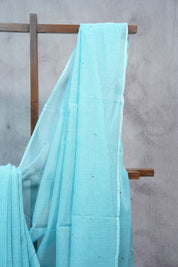 Blue HBP Kota Doria Saree - SRBKDS108