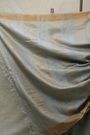 Grey Tussar Silk Saree - SRGTSS1412