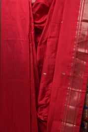 Red Silk Paithani Saree - SRRSPS599