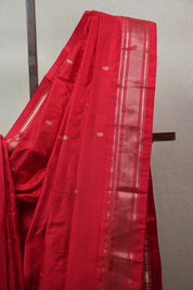 Red Silk Paithani Saree - SRRSPS599