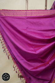 Two Tone Blue Mangalgiri Silk Saree - SRTTBMSS003