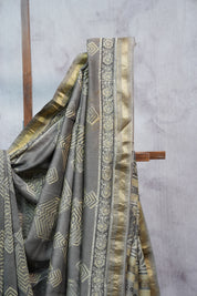 Kashish HBP Chanderi Cotton Silk Saree With Maheshwari Border - SRKCSS1183