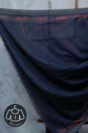 Dark Purple HBP Chanderi Cotton Silk Saree With Ghicha Border - SRDPCSS1187